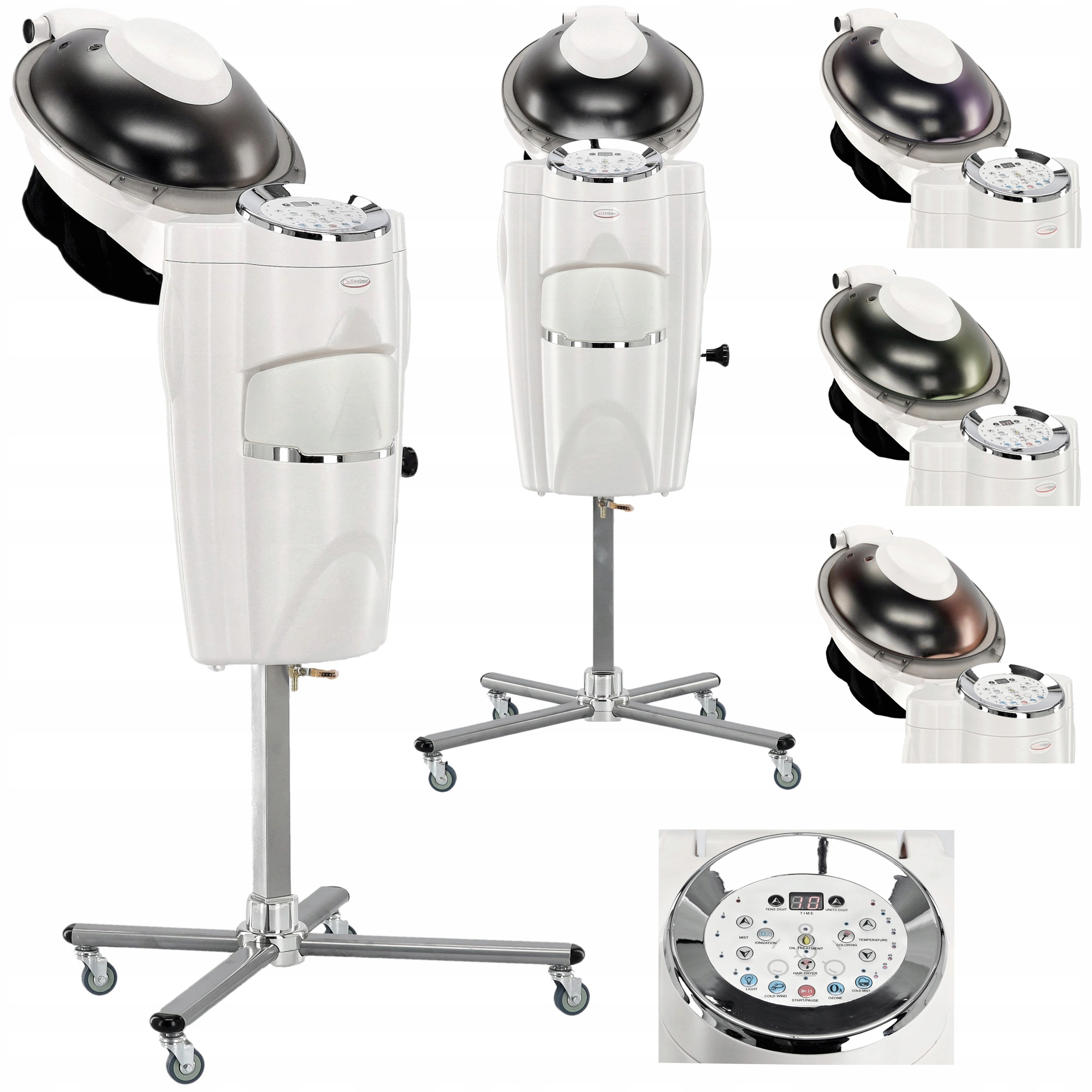 Sauna fryzjerska statywie nawilżacz do włosów kołnierz