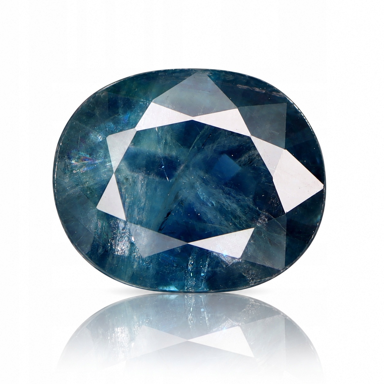 Přírodní safír 1.90 ct Modrý Ovál Madagaskar I3 certifikát Wbd