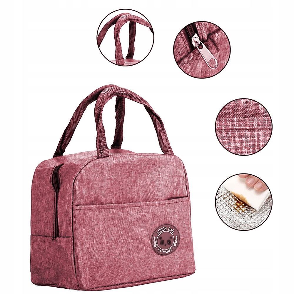 TORBA TERMICZNA ŚNIADANIOWA IZOLACYJNA NA JEDZENIE PIKNIK PLAŻĘ LUNCH BOX Marka Raltek