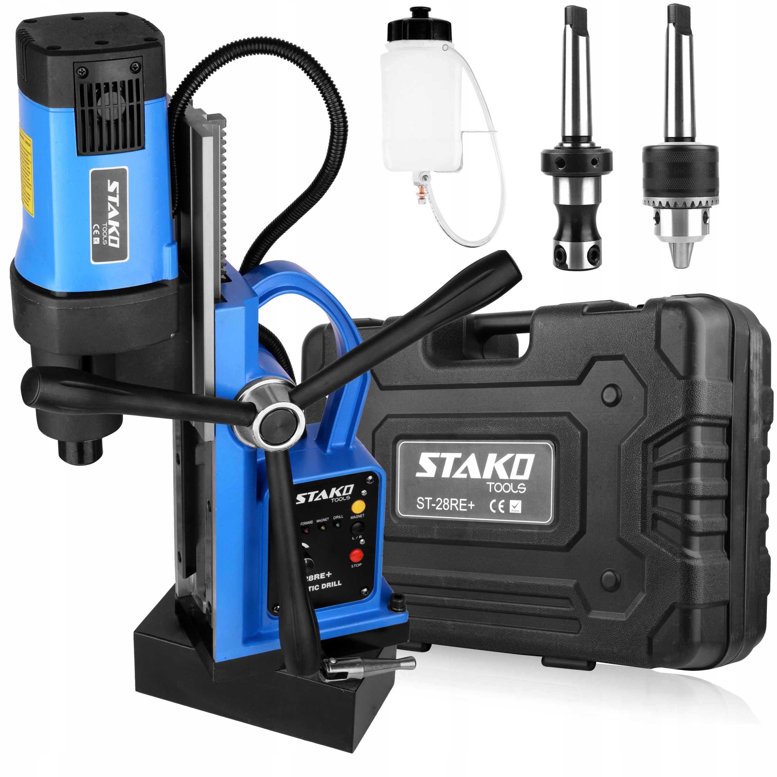 Magnetická vrtačka ST-28RE+ Závitořez FI80mm 1980W MK3 Magnetovka Stako