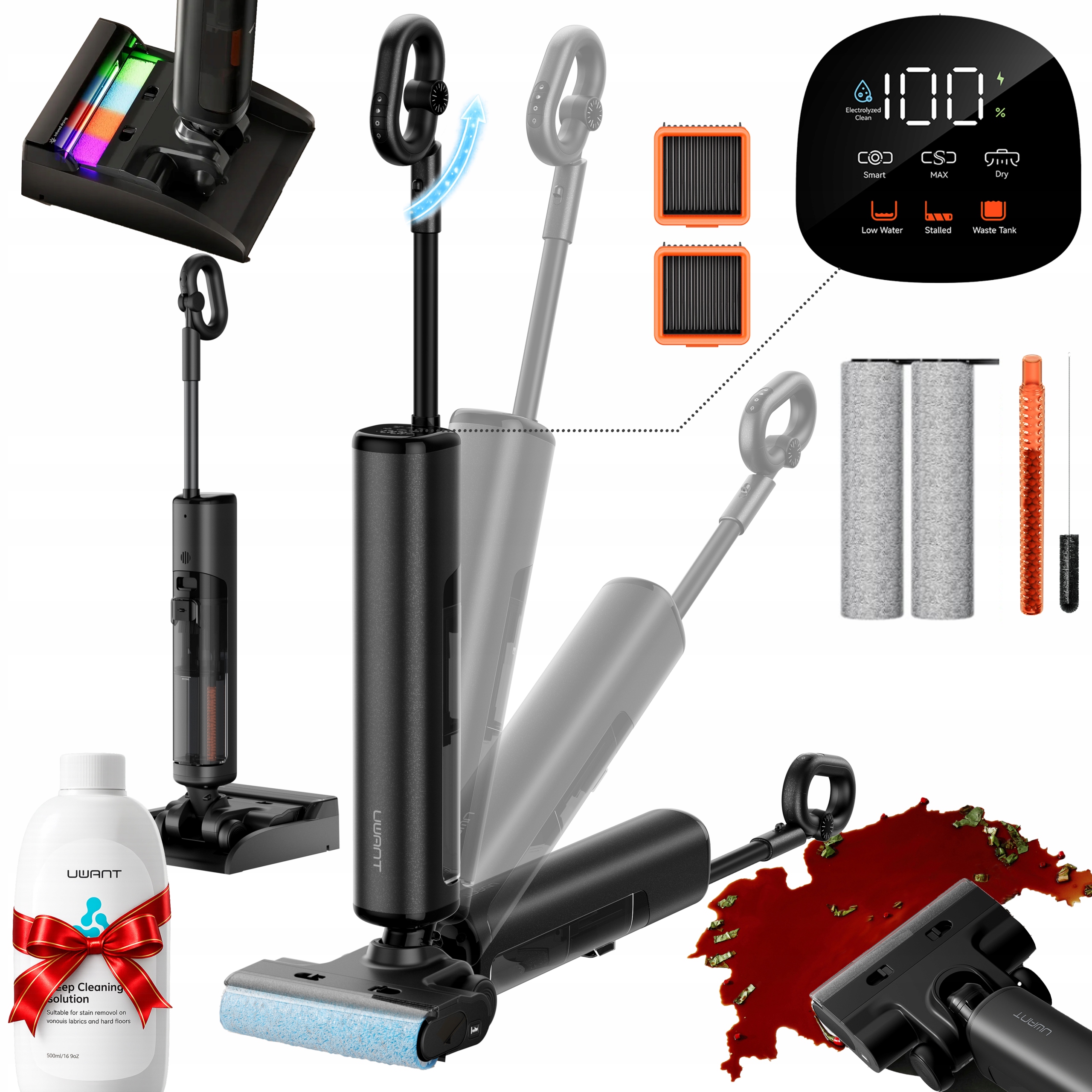 Odkurzacz Mopujący Bezprzewodowy Pionowy Z Mopem 23000Pa Uwant D600