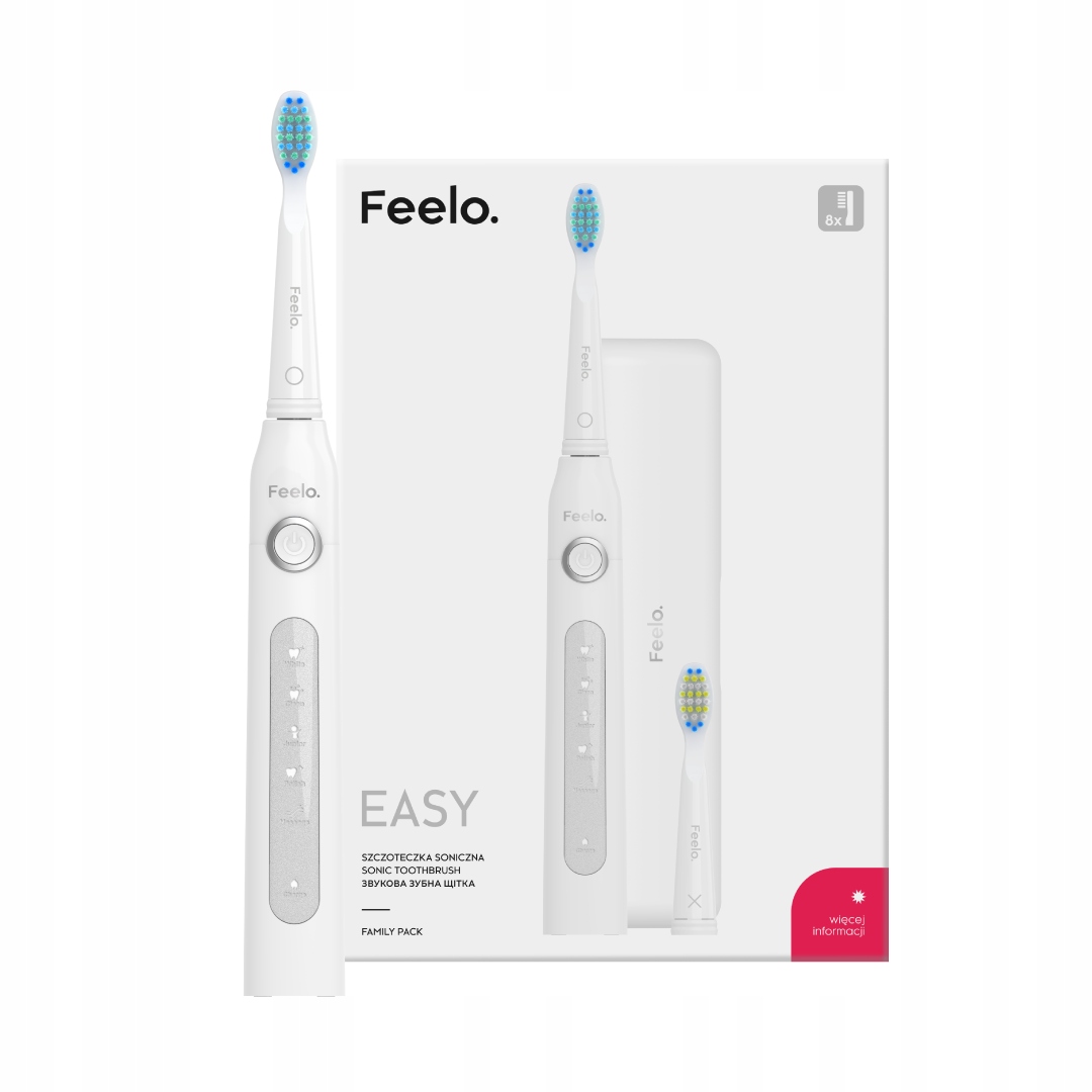 Szczoteczka elektryczna dla dzieci 7+ do zębów FEELO EASY Wiek dziecka 7 lat +