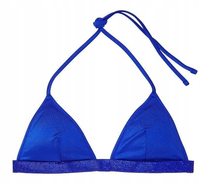 Koupací hora Victoria's Secret trojúhelníková se zirkony modrá L