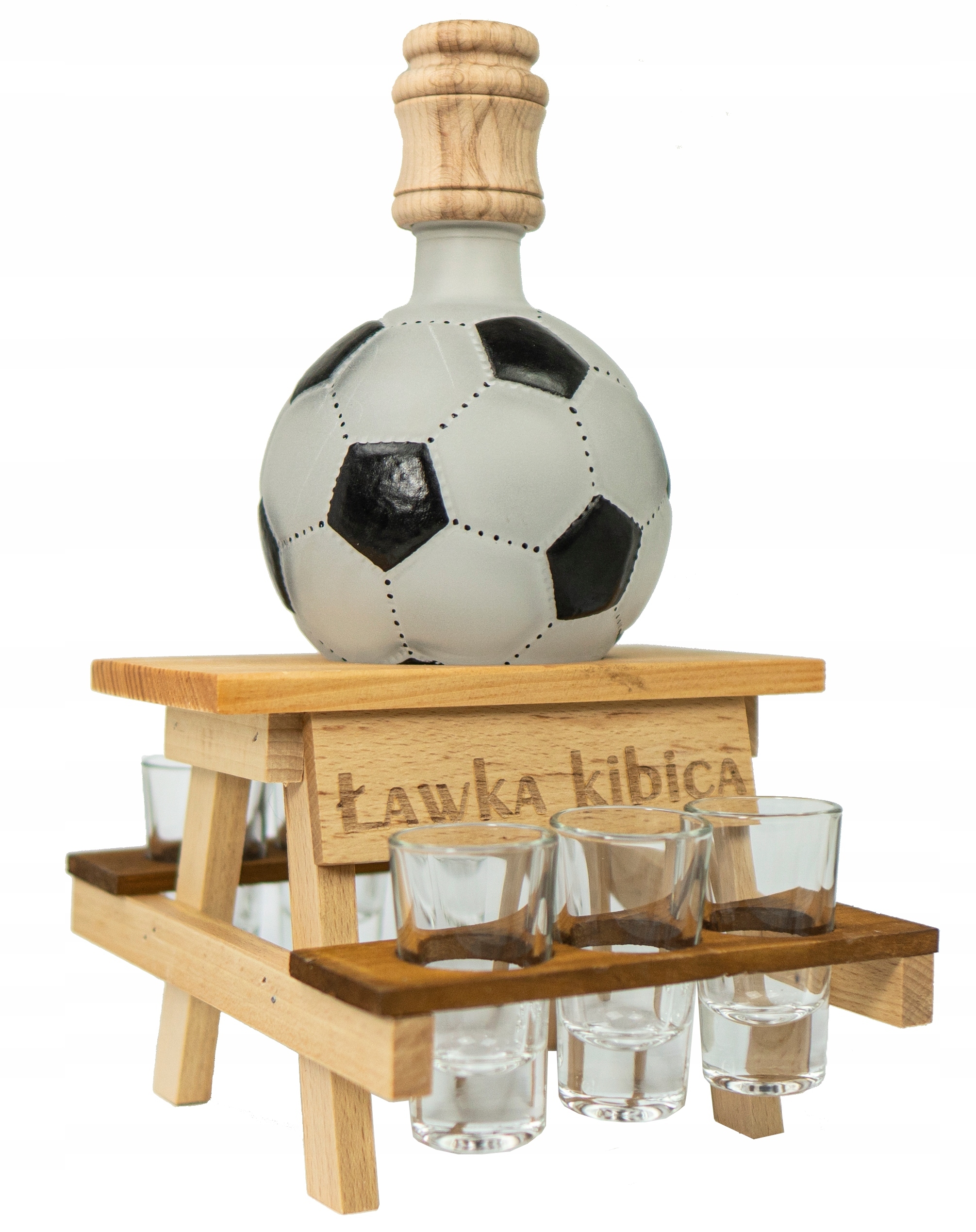 Ławka Kibica Śmieszny Piłka Karafka Kieliszki Na Mecz Barek