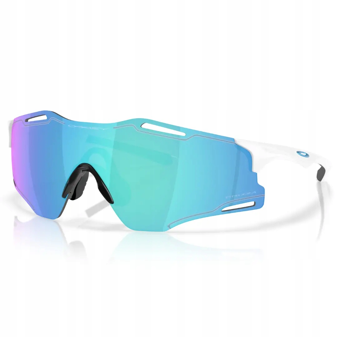 Okulary Oakley Cybr Zero Polished White, Prizm Sapphire