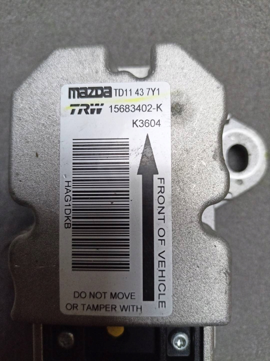 Sensor przechylu Mazda CX-9 2008 TD11437Y1
