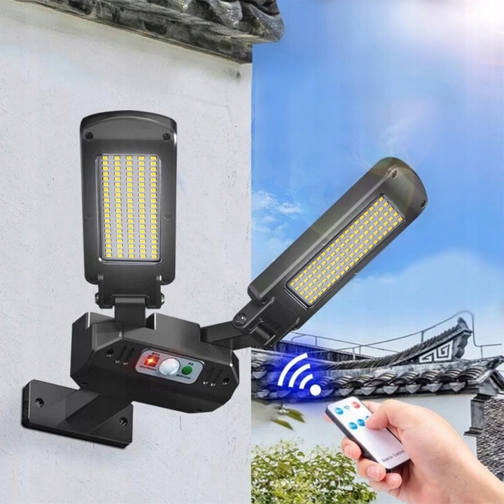 PODWÓJNA LAMPA SOLARNA LED Z CZUJNIKIEM RUCHU IP54 Stan opakowania oryginalne