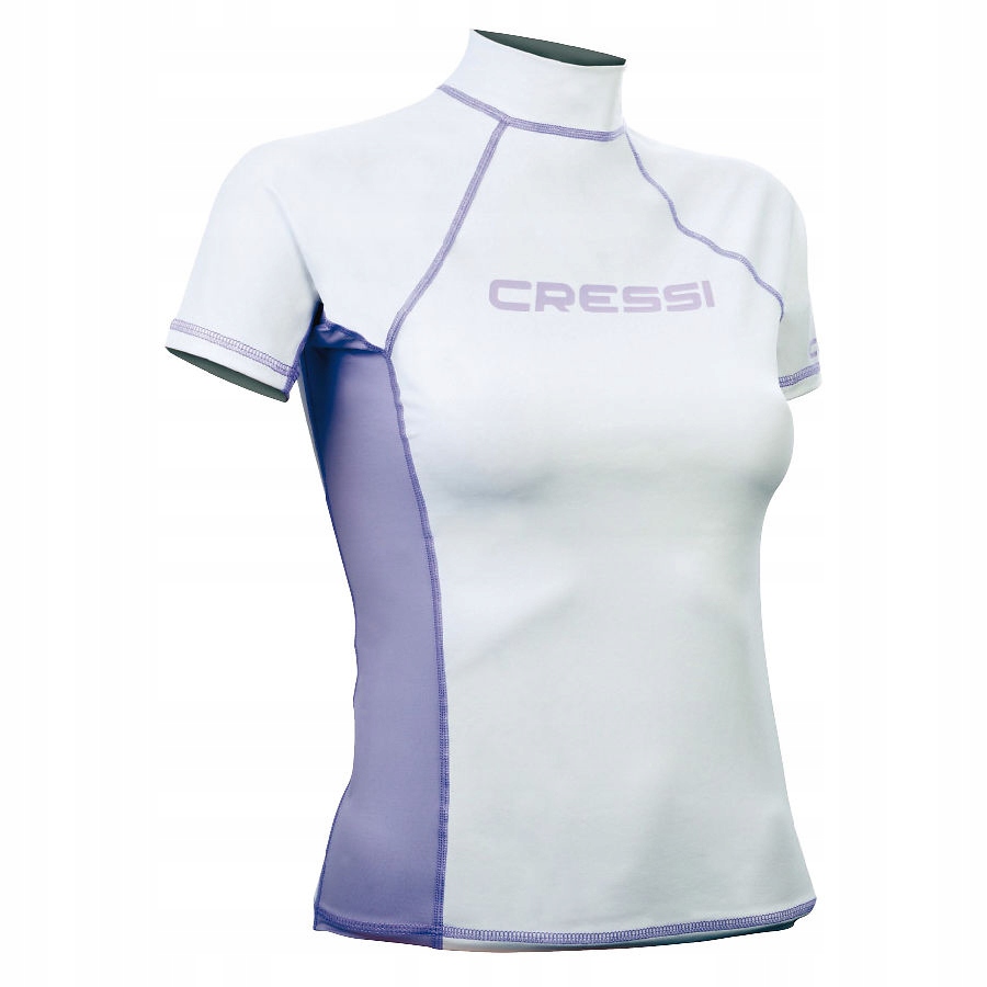 damska koszulka do pływania Cressi Rash Guard Lady short white r. L