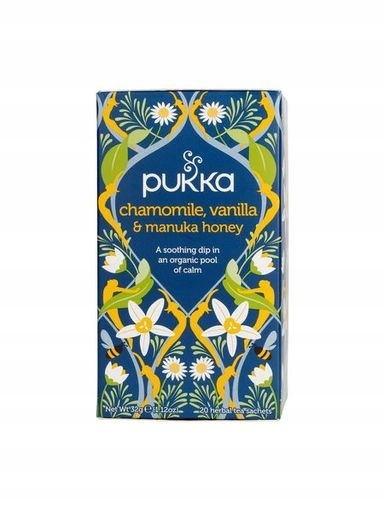 Pukka Čaj Chamomile, Vanilla & Manuka Honey 20 sáčků. Bio