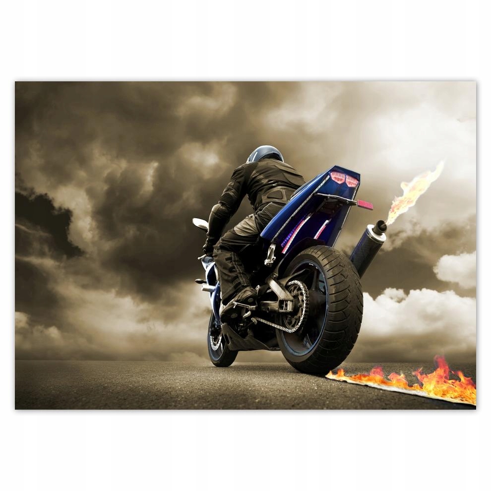 

Naklejki 70x50 Ścigacz driftuje Ogień