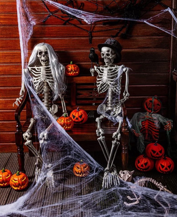 Szkielet Człowieka Model Kościotrup Dekoracja na Halloween 160C EAN (GTIN) 8712026745156