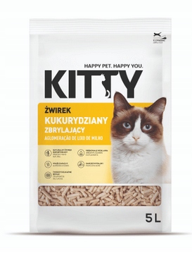 Levně Stelivo Natural Pro Kočky Kitty 3x5 L