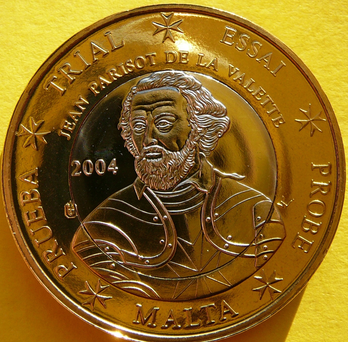 1 EURO MALTA 2003 JEAN PARISOT VALETTE PRÓBA