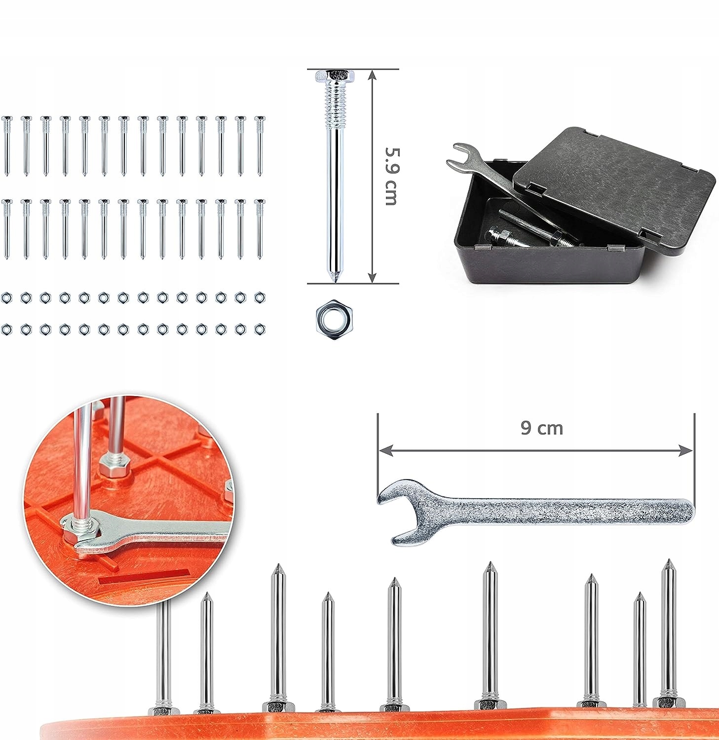 AREATOR OGRODOWY GRUNTEK BUTY Z KOLCAMI DO TRAWY Zasilanie ręczne