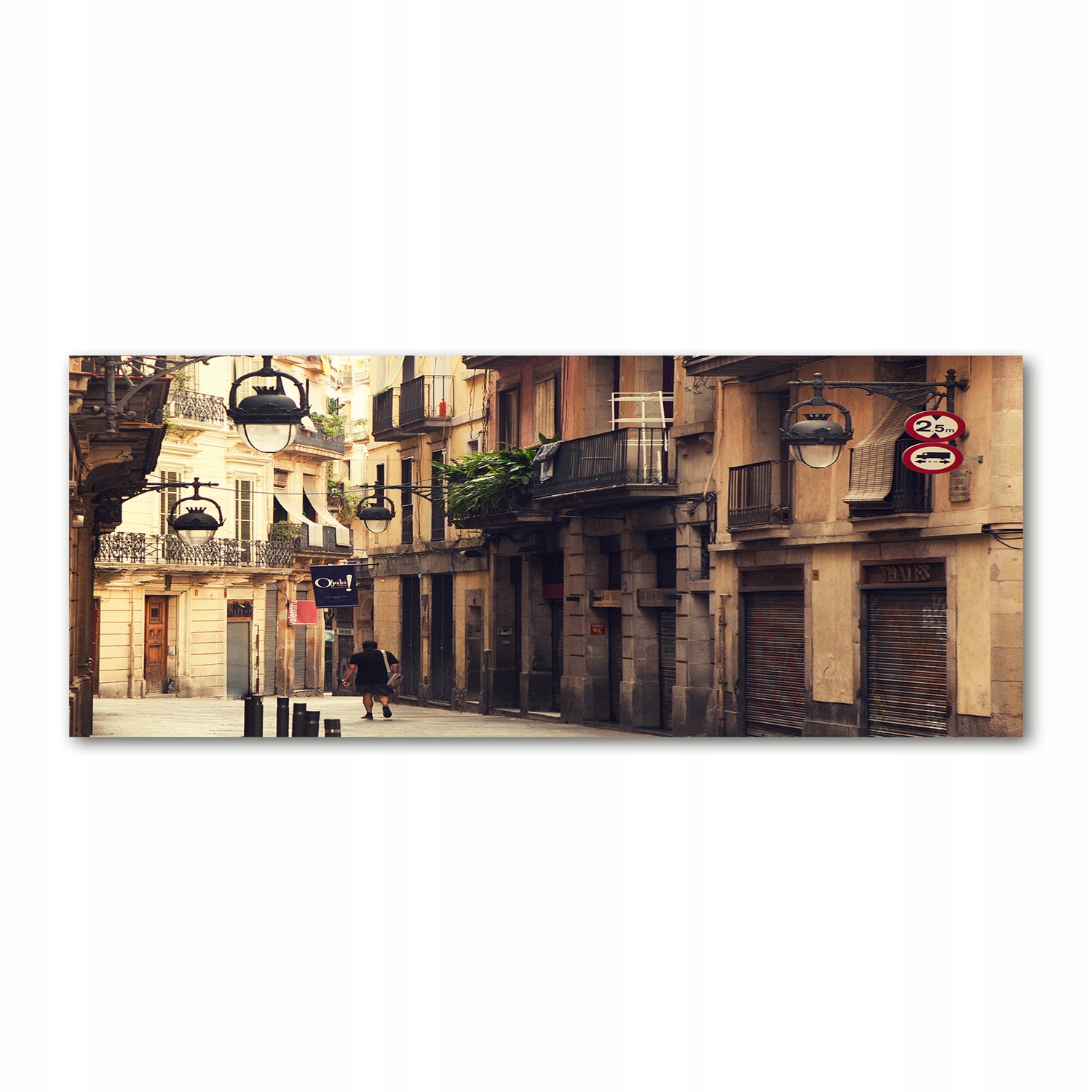 

Foto obraz akryl zdjęcie Ulice Barcelony 125x50 cm