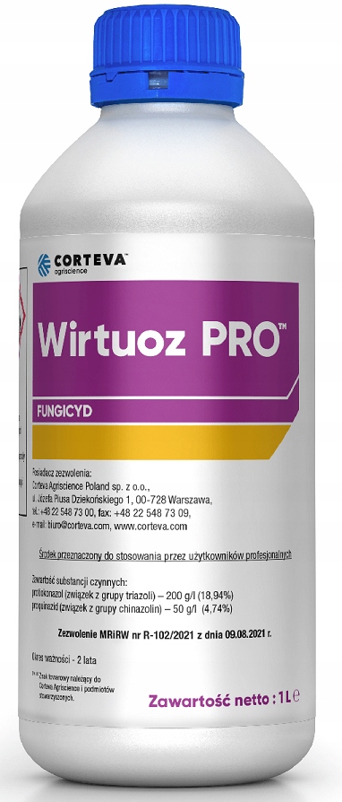 

Wirtuoz Pro 1 L grzybobójczy na zboża T1 i T2