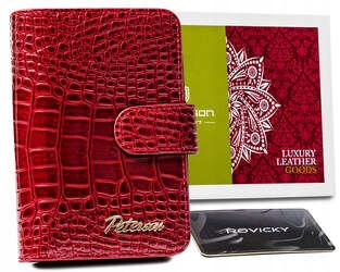 Dámská kožená peněženka na zip Peterson