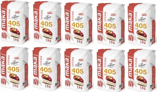 Levně 10 x 1 kg Młyny Stoisław Pšeničná mouka dortová typ 405 Karton