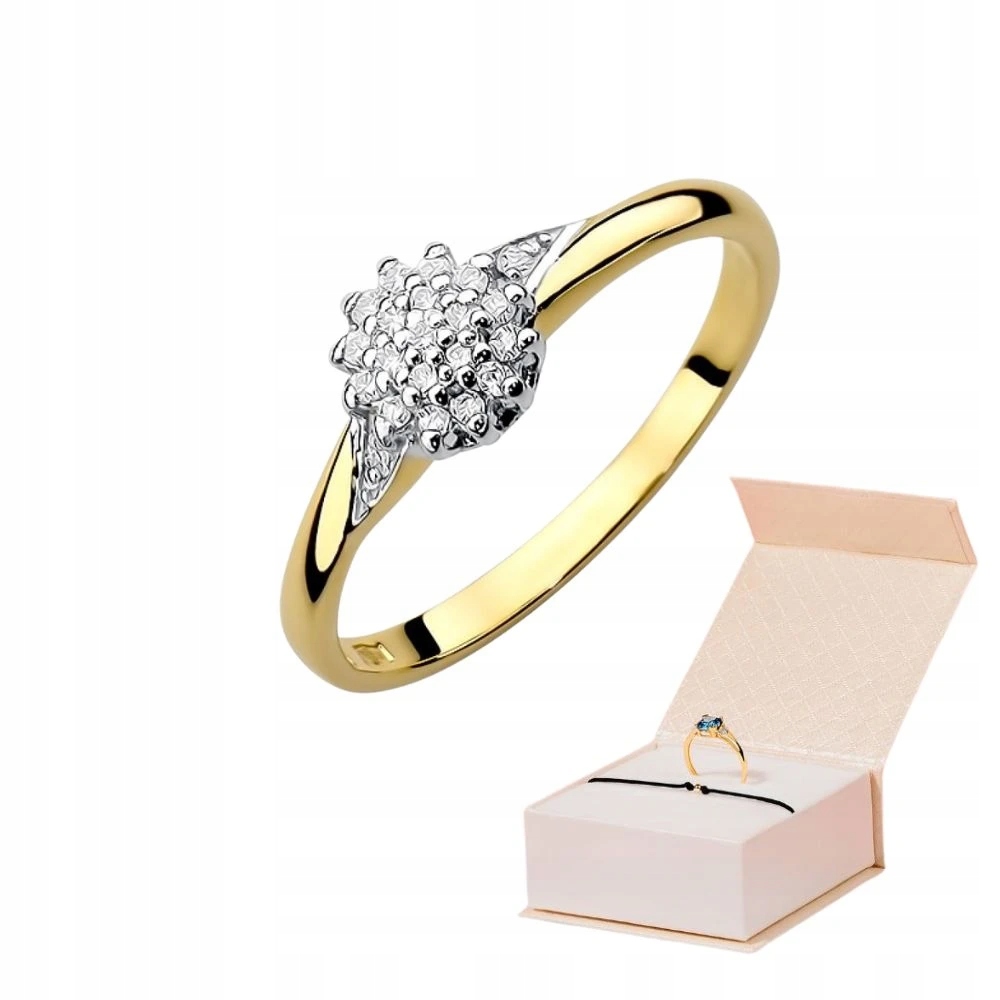 Prstýnek Zlato S Brilianty Bohatě Zdobený 585 Květ Zlatý Náramek