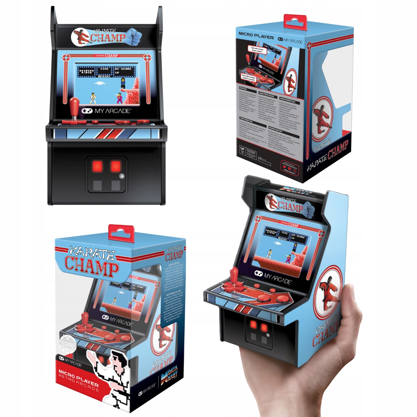 My Atcade Karate Champ Micro Player-Mini Automat Arcade Oryginalna Grafika