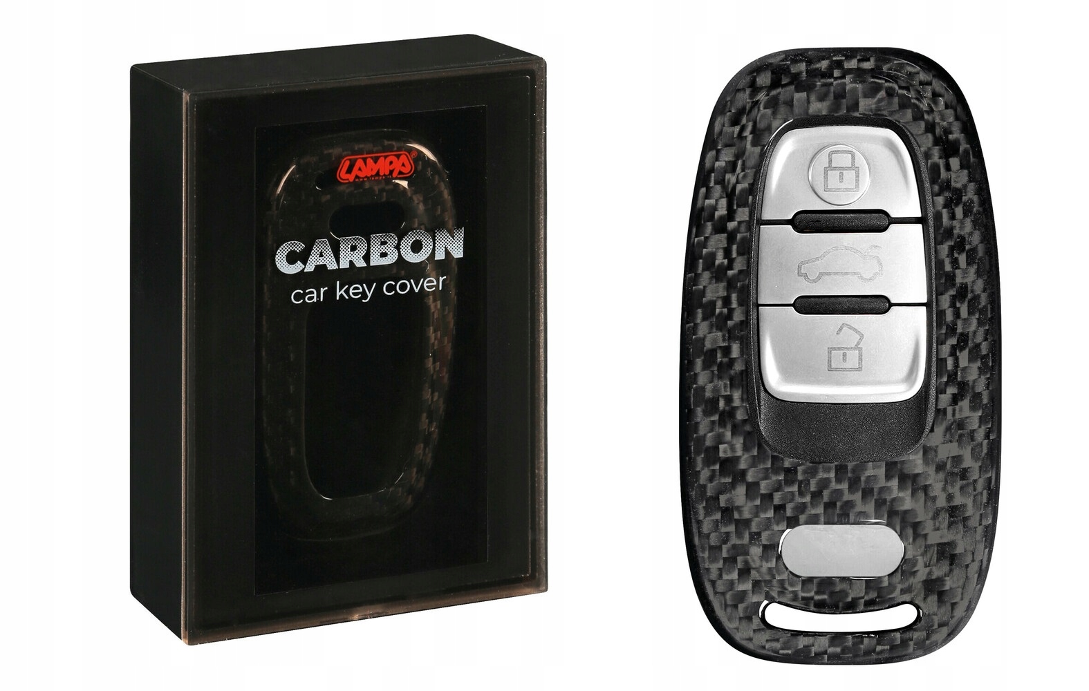 Чехол для ключей из углеродного волокна для AUDI A6 Q7