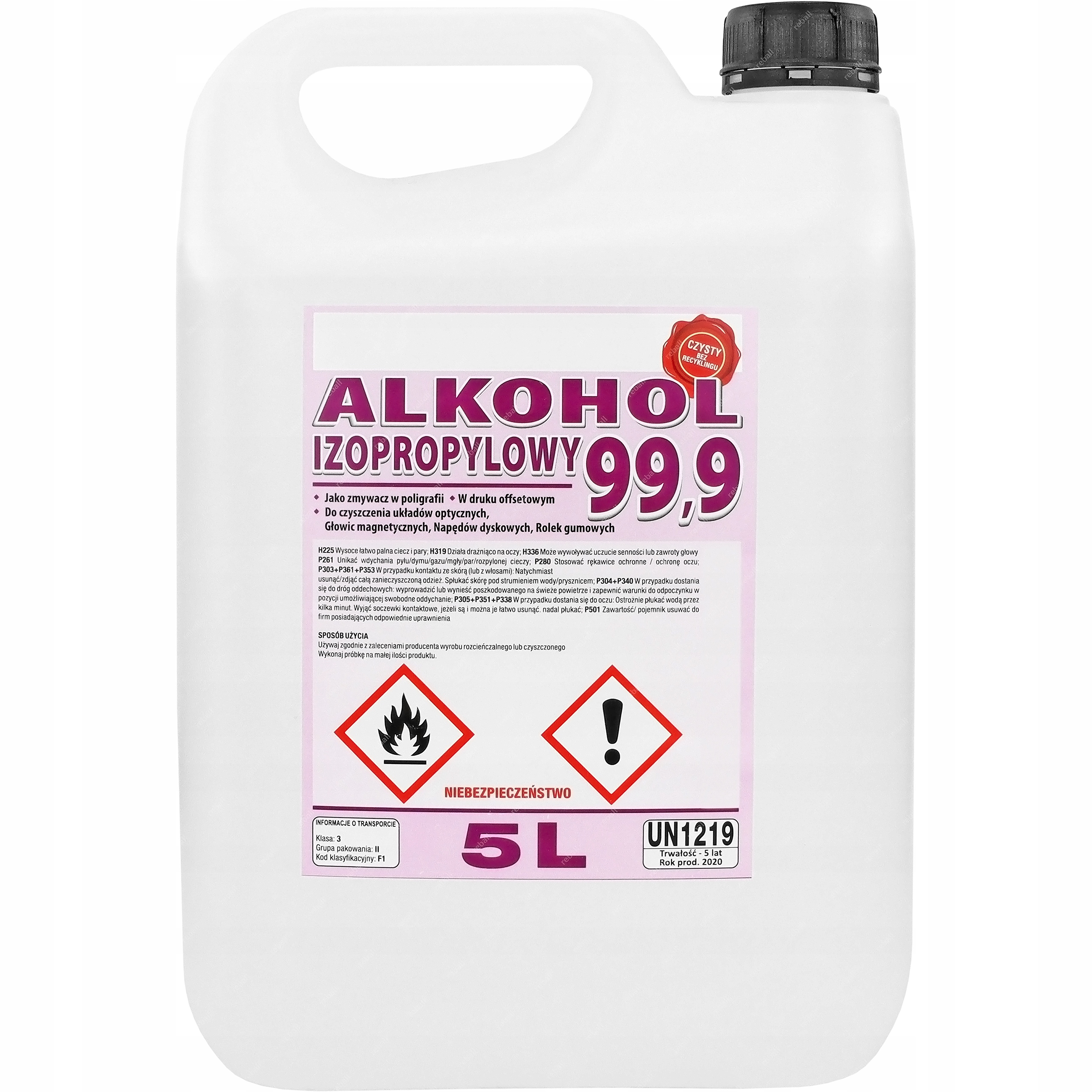 

Alkohol Izopropylowy Izopropanol Ipa 5L 5000ml M