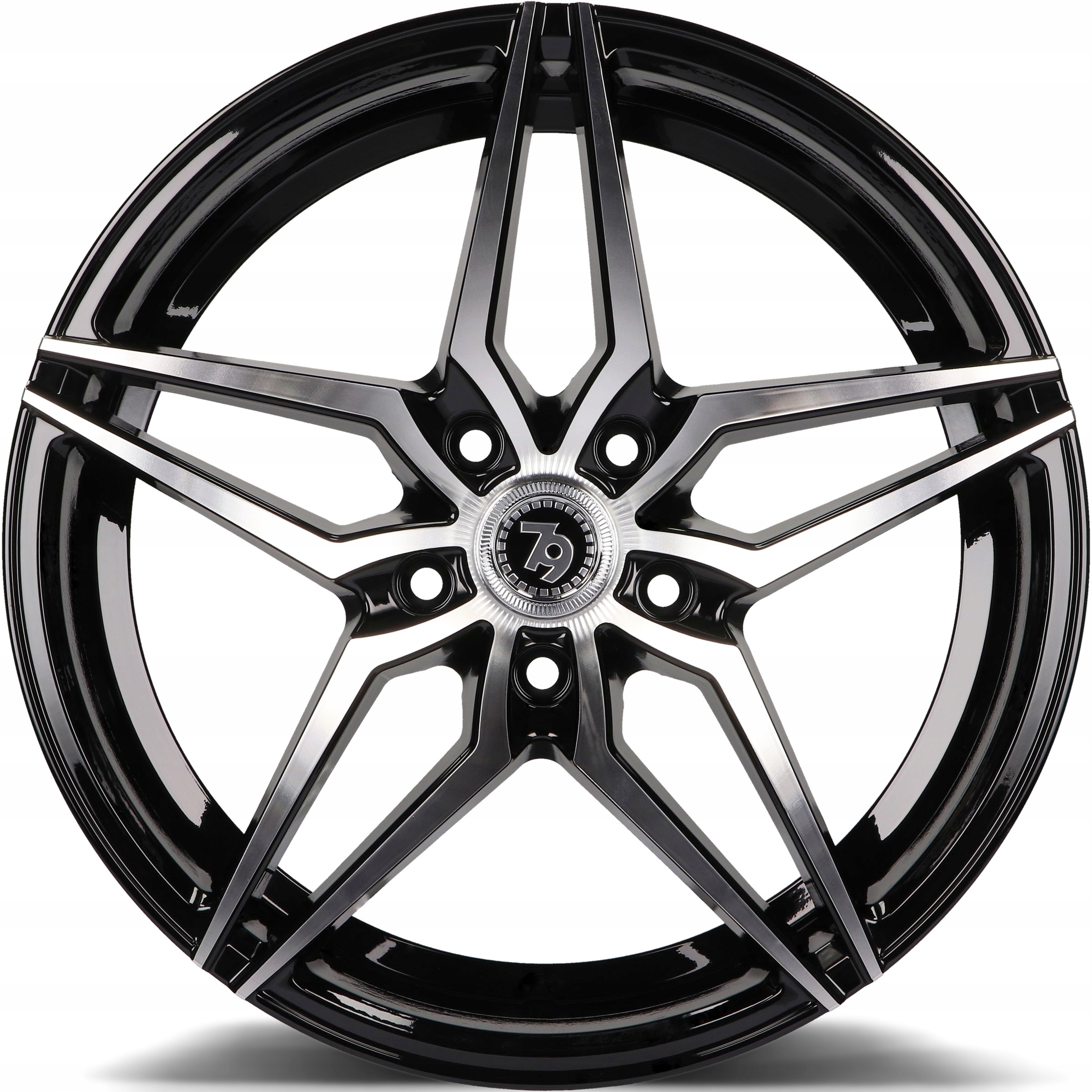 Černé ráfky 18 5x112 9J ET40 Seventy9 79 Audi Vw