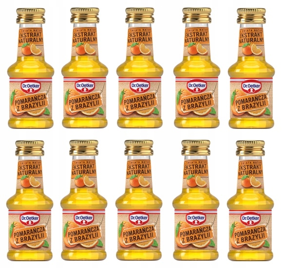 10x 27ml Dr. Oetker Ekstrakt Pomarańcza z Brazylii Karton