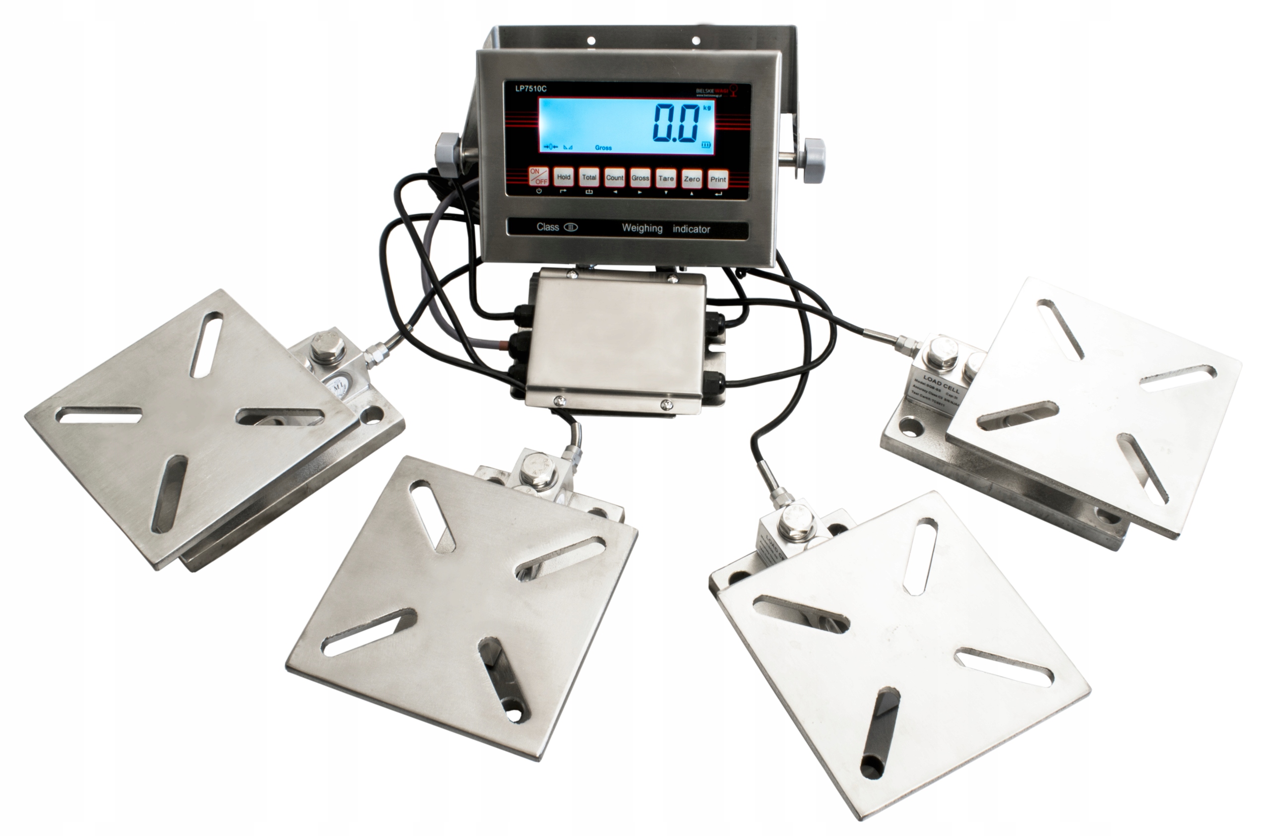 Váha pod nádrž Chladič mléka Míchač krmiv Silos Nerezová 4T