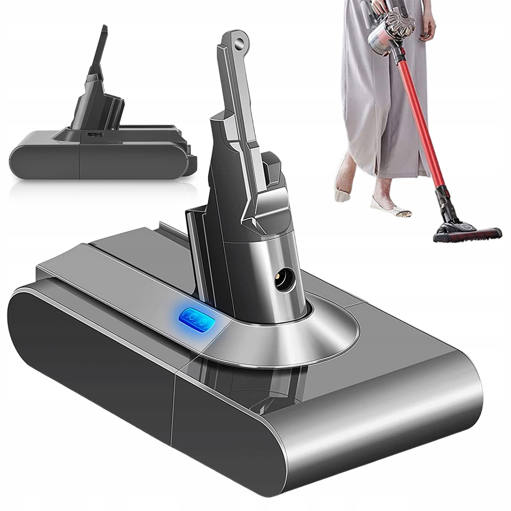 Akumulator 21.6V 4600mAh Do Dyson V8 SV10 30min Pracy, Ładowanie 3h
