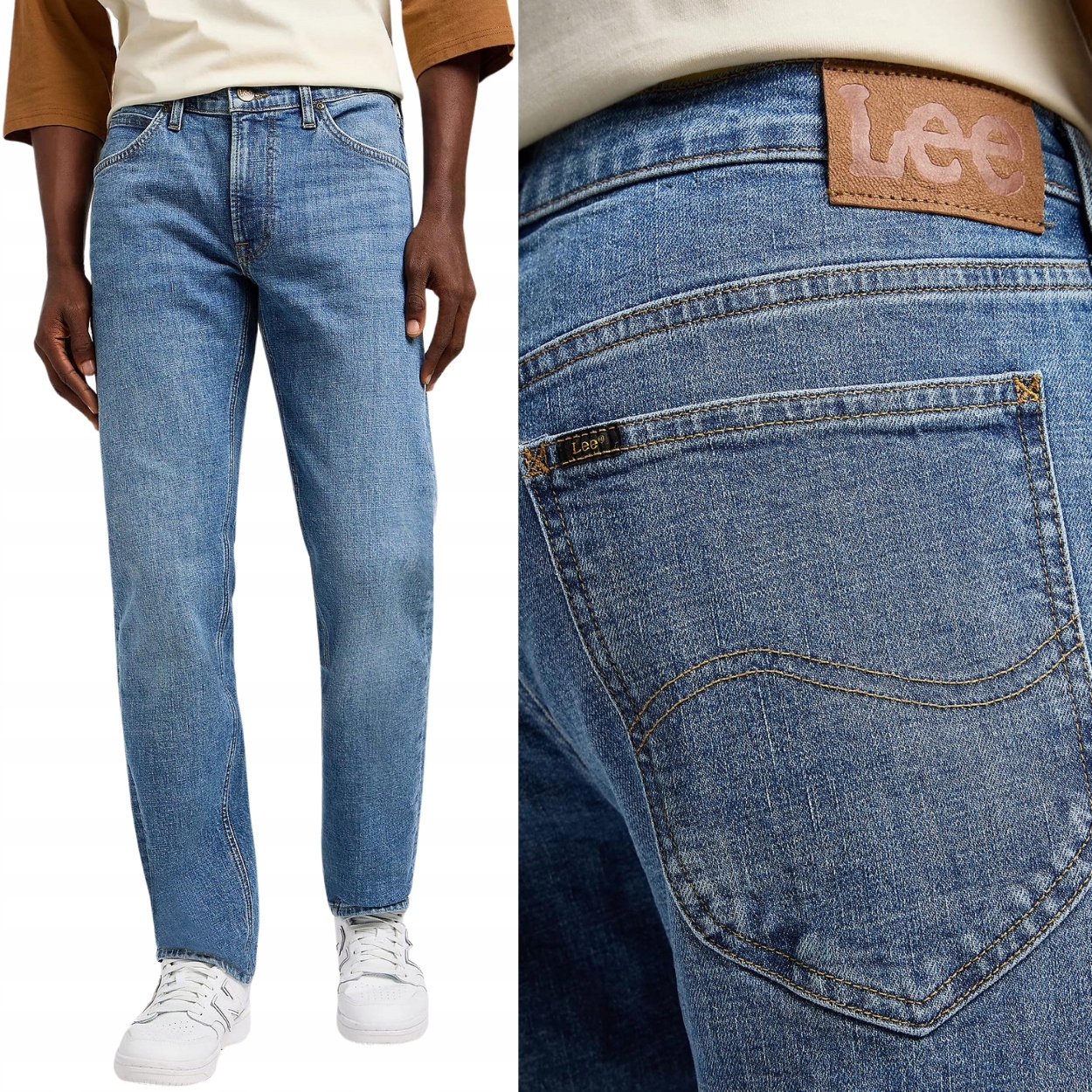 Lee Daren Country Road blue džíny jednoduché pánské džínové kalhoty W34 L34