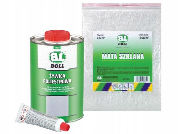 

Boll Żywica Utwardzacz+mata Szklana Zestaw 1KG