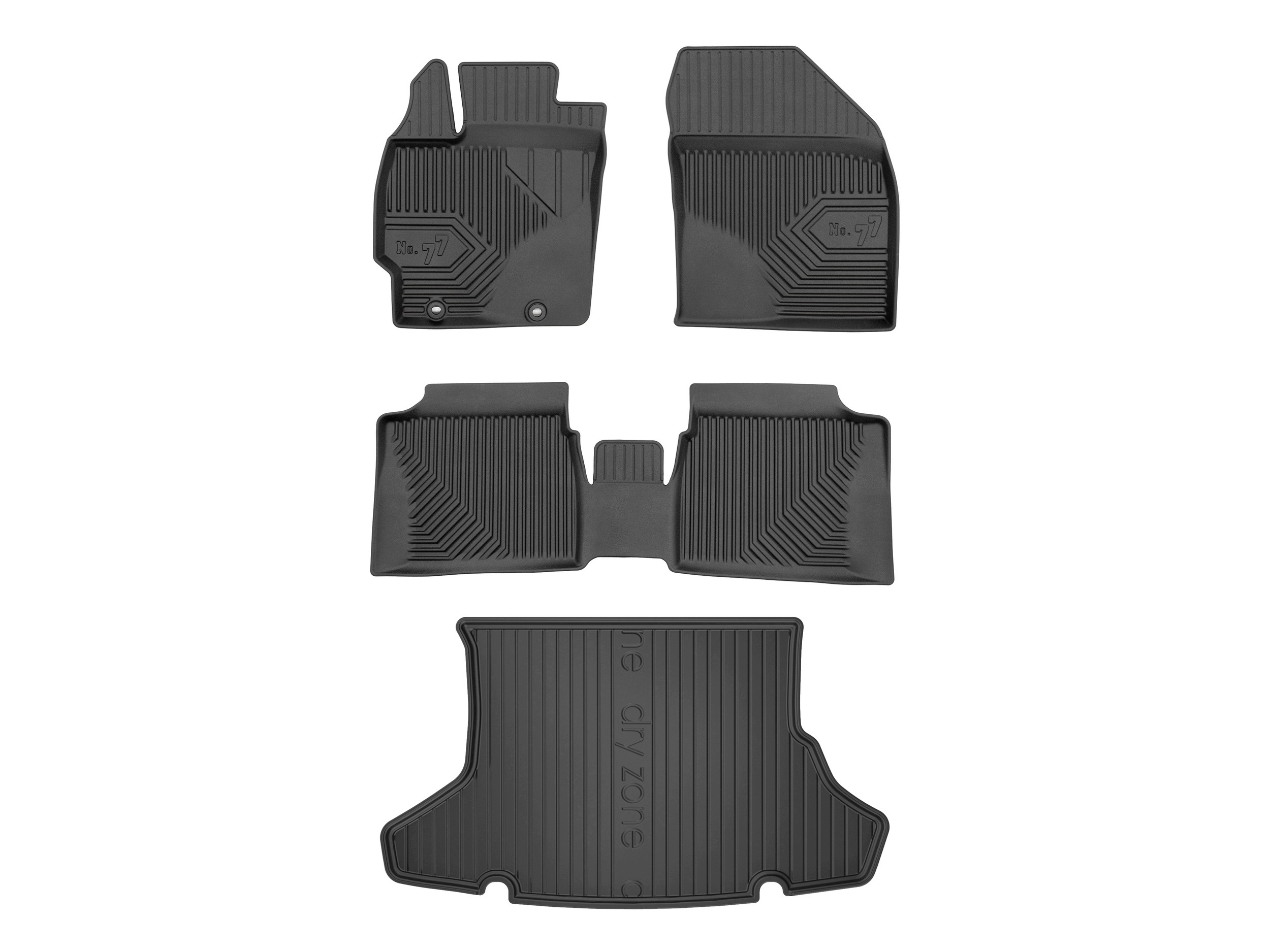 3D koberce podložka DryZone pro: Toyota Prius III 2009-2015 4 dílků