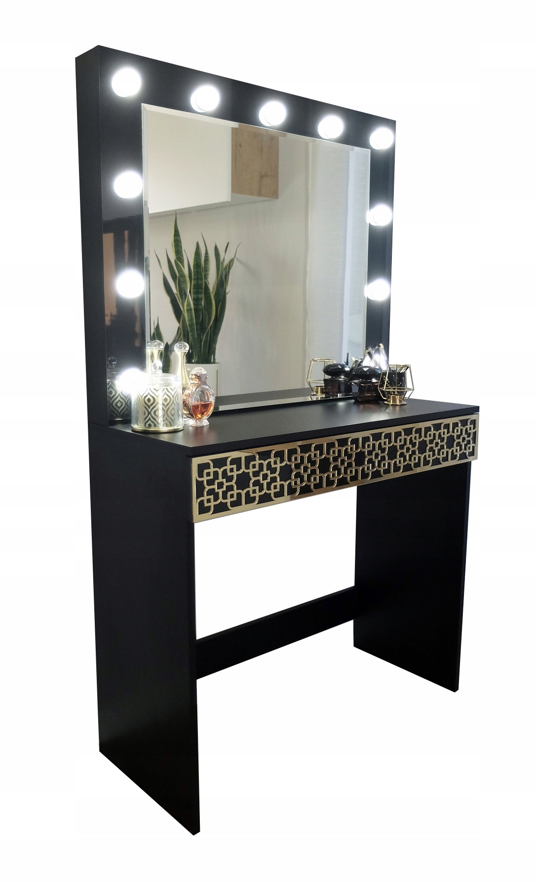 TOALETKA DO MAKIJAŻU WIZAŻU Z OŚWIETLENIEM LUSTRO