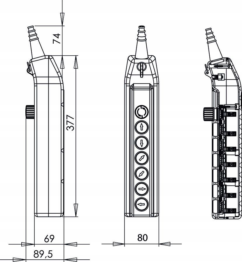 Kaseta sterownicza suwnicowa PKS-8W01 Spamel Marka Spamel