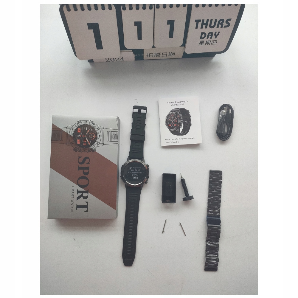 WIELOFUNKCYJNE BLUETOOTH 5.0 INTELIGENTNY ZEGAREK 100 TRYBÓW SPORTOWYCH Model inteligentny zegarek