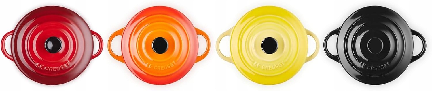 Le Creuset Mini Cocotte Sada 4 Kusů Kokilků Kamenina 200 ML Barevné