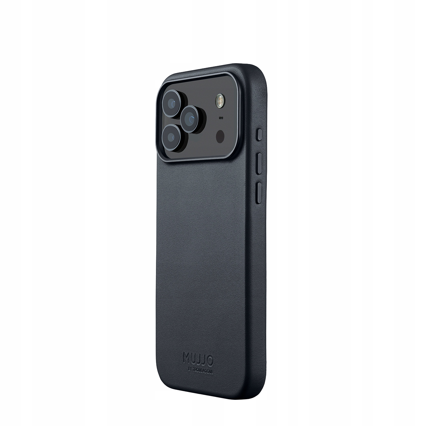 Mujjo iPhone 17 Pro Max Kožené Pouzdro Basalt Kryt zadní kryt pouzdro