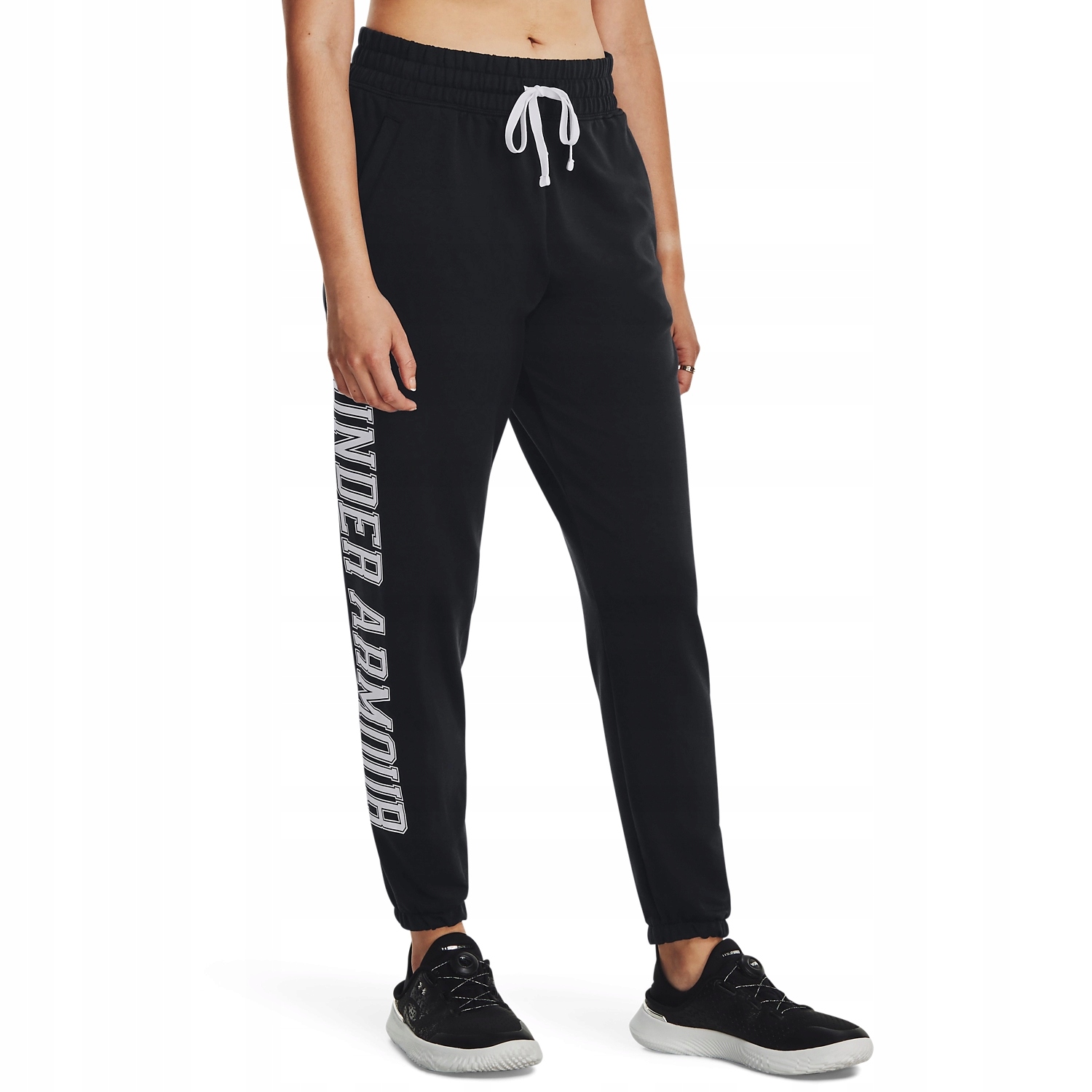 Spodnie dresowe damskie Under Armour Rival Terry Graphic Jogger S