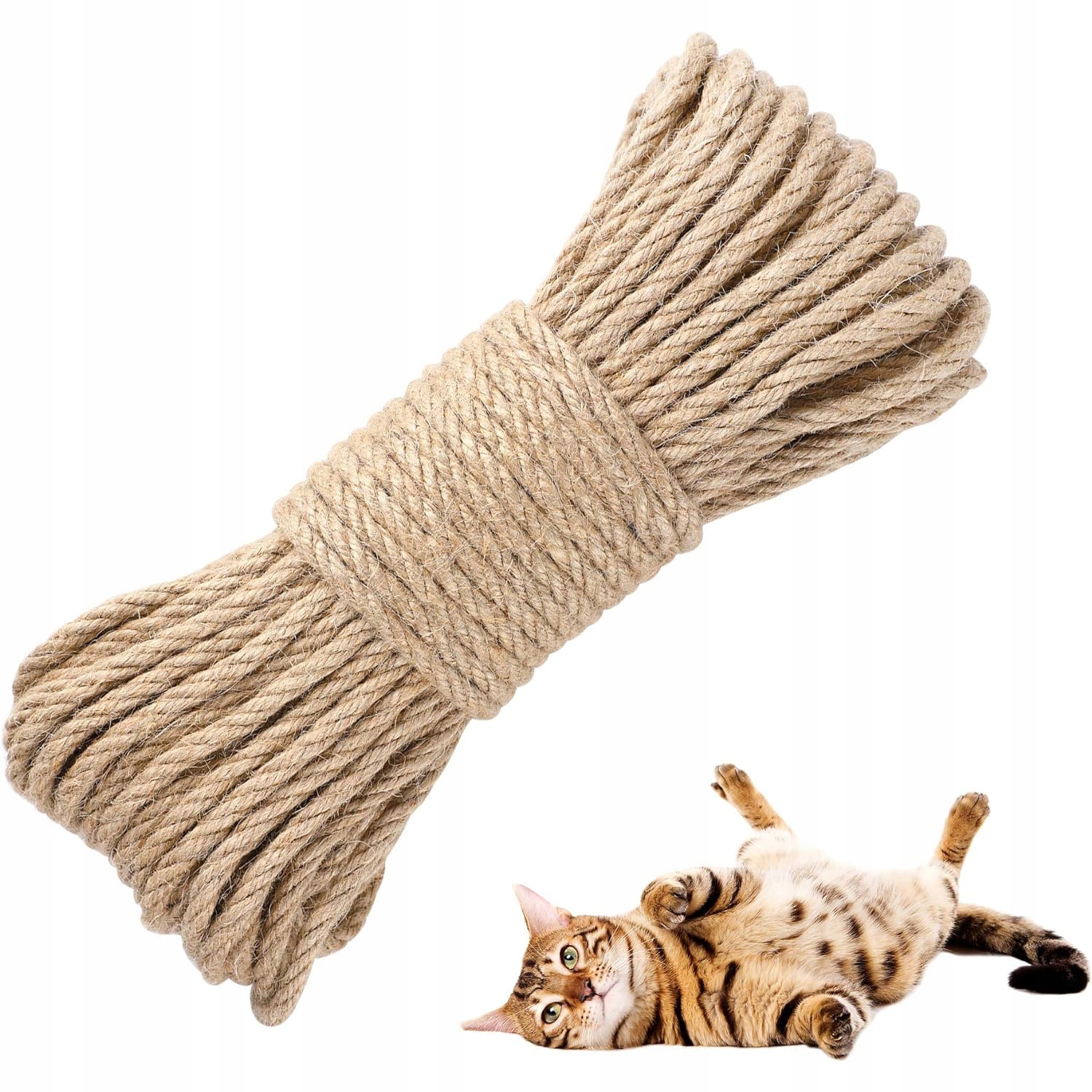 Levně Jutový Provázek, Jutové Lano Na Škrabadlo 8 MM 100 M