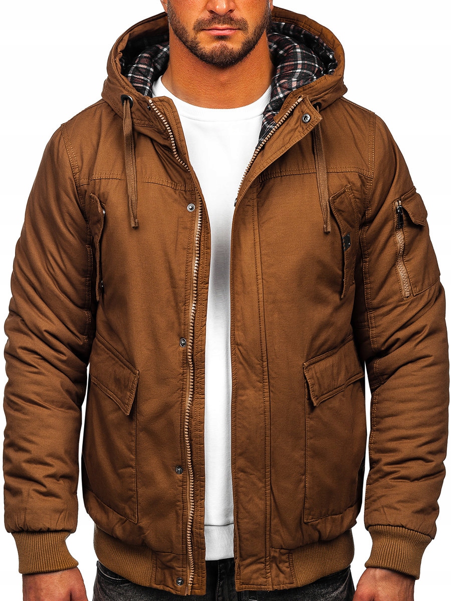 Pánská Zimní Camelová Bunda 1890 Denley_m