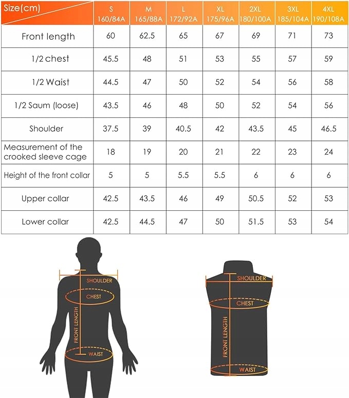 BEZRĘKAWNIK KAMIZELKA GRZEWCZA PODGRZEWANA OGRZEWANA 4 STREFY 3 POZIOMY Płeć mężczyzna