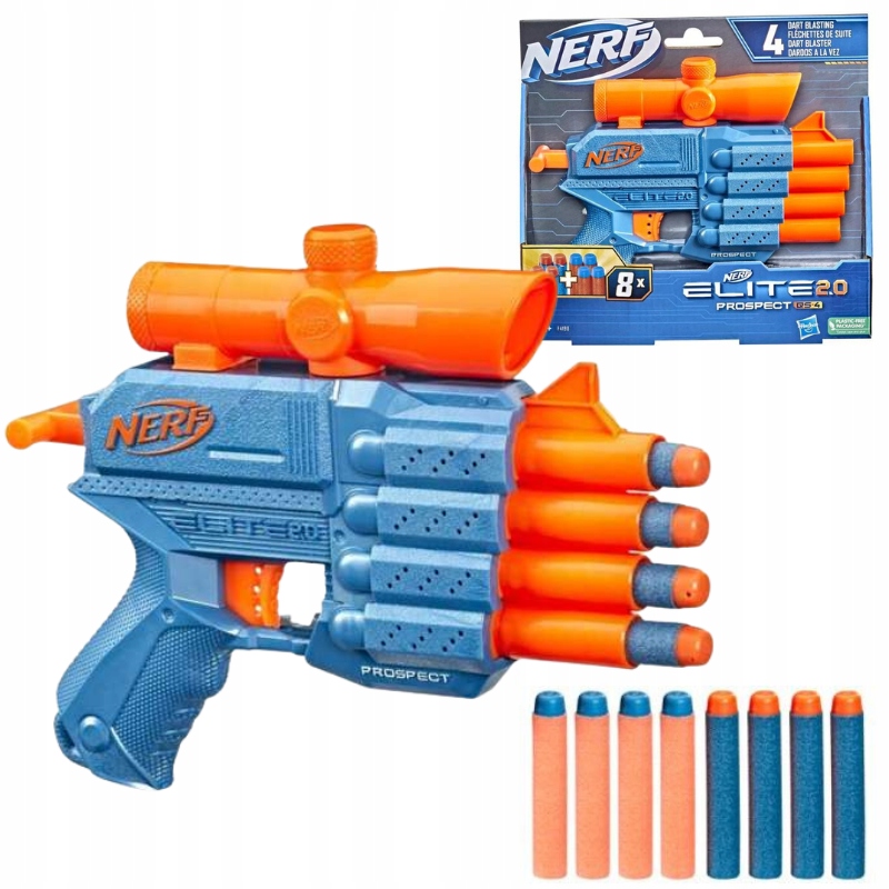 

Pistolet Nerf Elite 2.0 Prospect QS-4 8x Strzałki