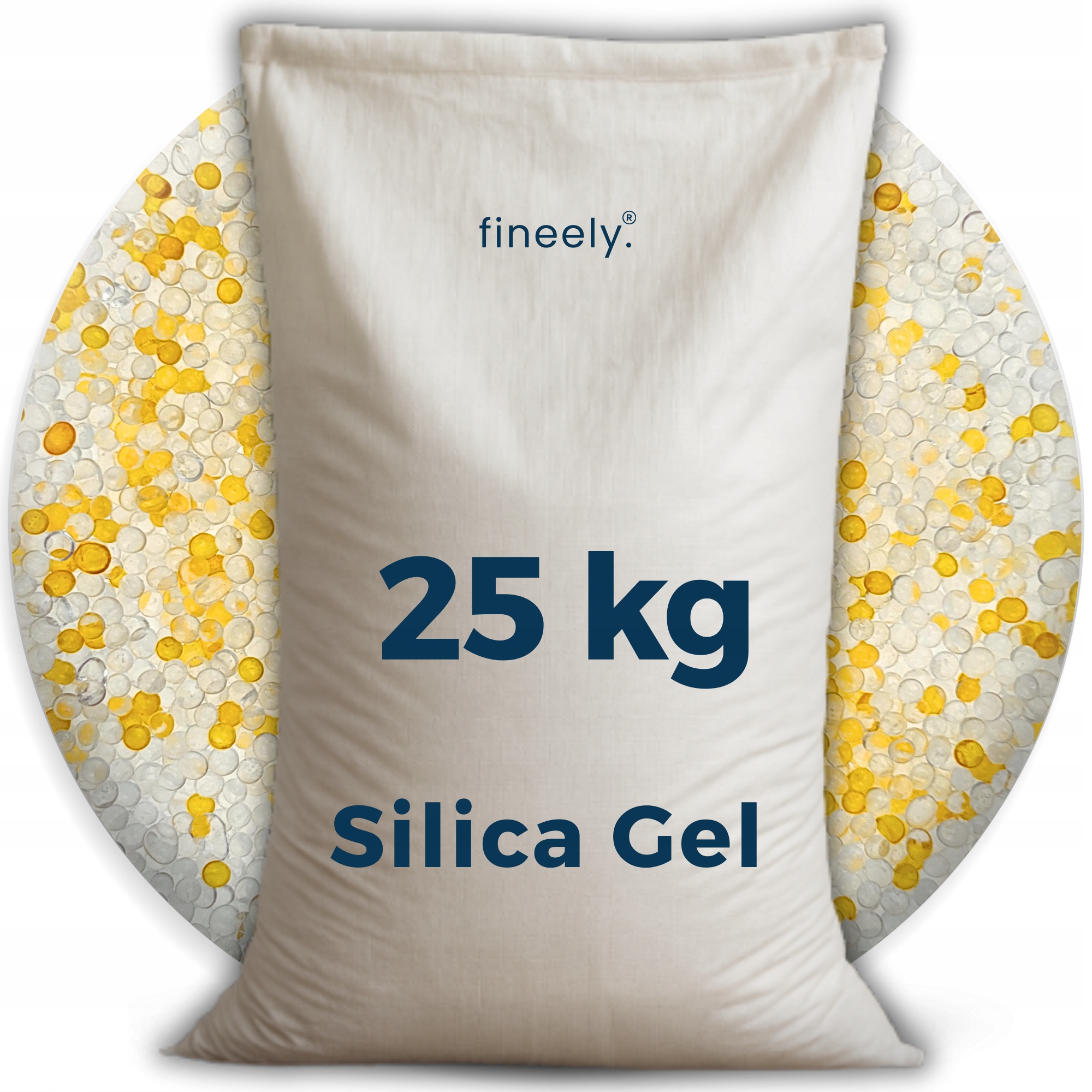 Silica Gel silikagélový pohlcovač s indikátorom vlhkosti 25 kg 2-5 mm