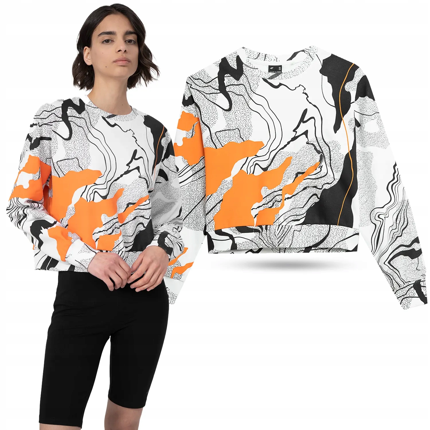 

Bluza Damska 4F Sportowa Bawełna SS23F250