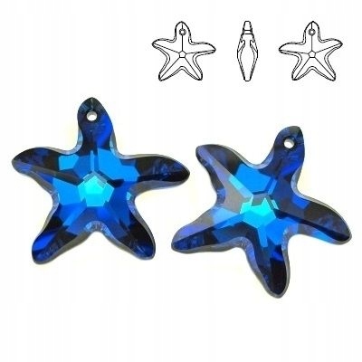 6721 MM 28 Swarovski Starfish Bermuda Blue P Bbl P