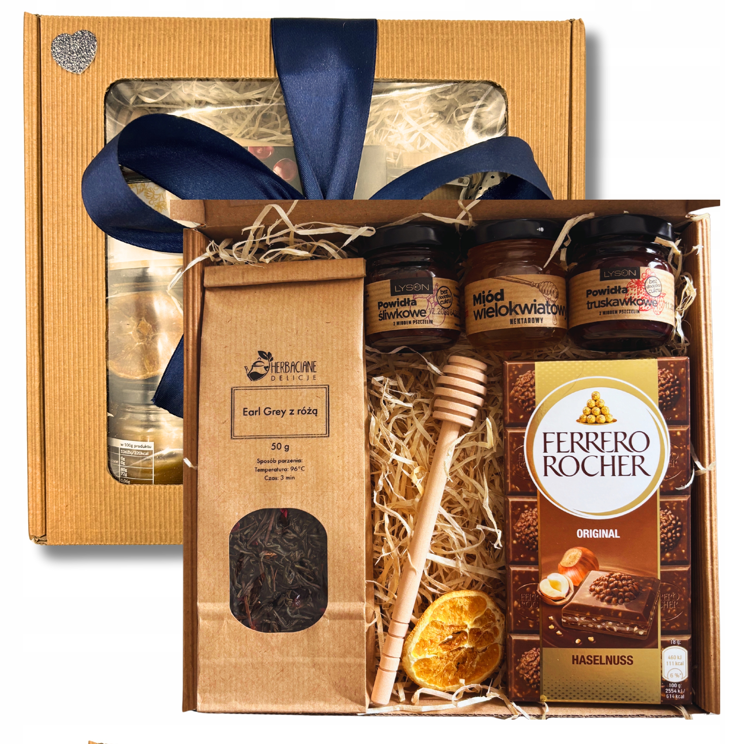 Levně Dárková Sada Čaj Elegantní Krabička S Medem Ferrero Dárek