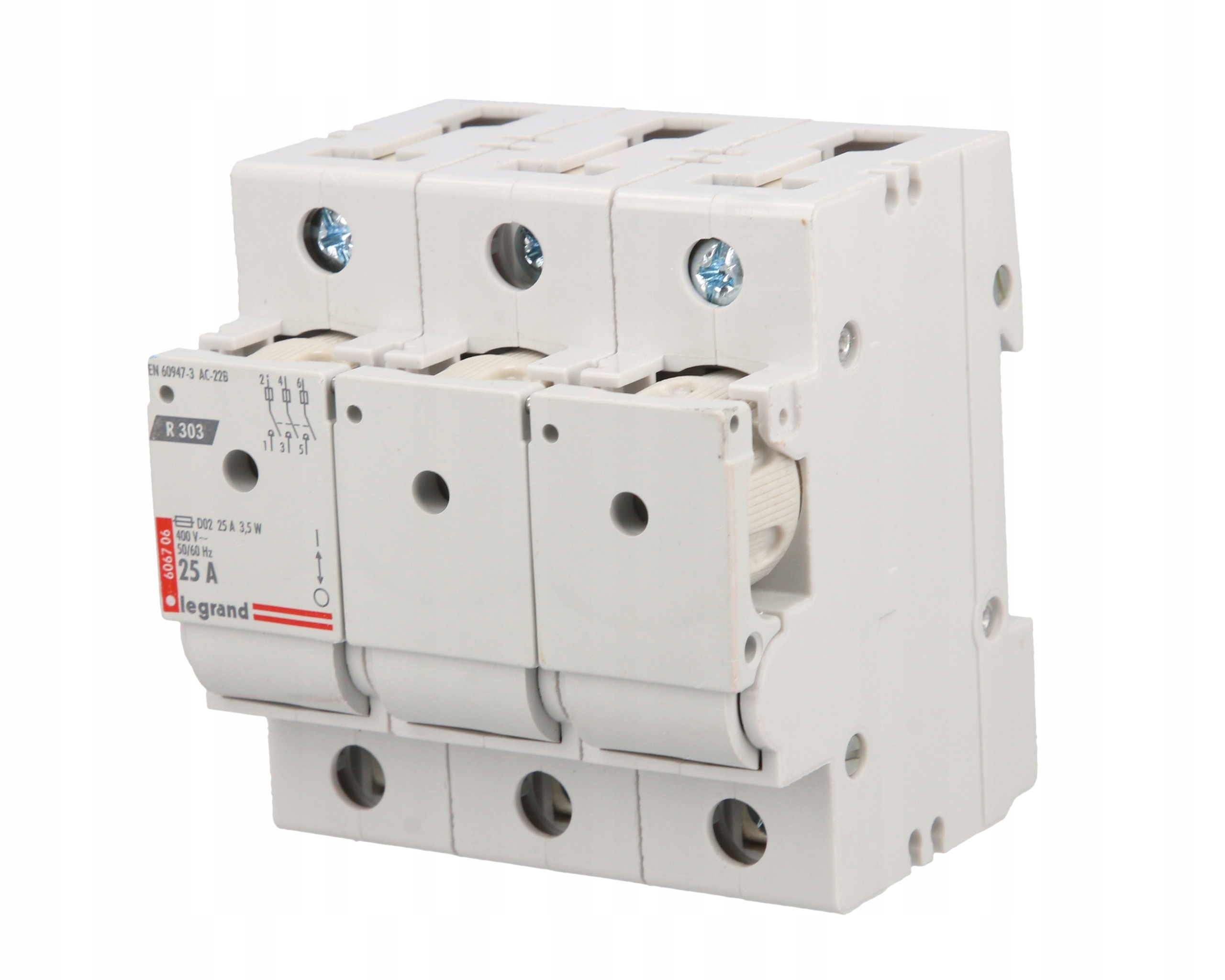 Pojistkový odpojovač 3P 25A R303 Legrand 606706