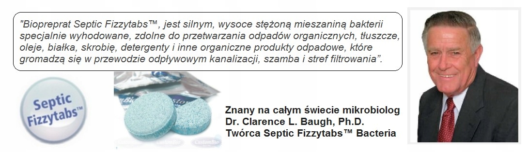 Septic FizzyTabs mocne bakterie do szamb na rok Forma produktu tabletki