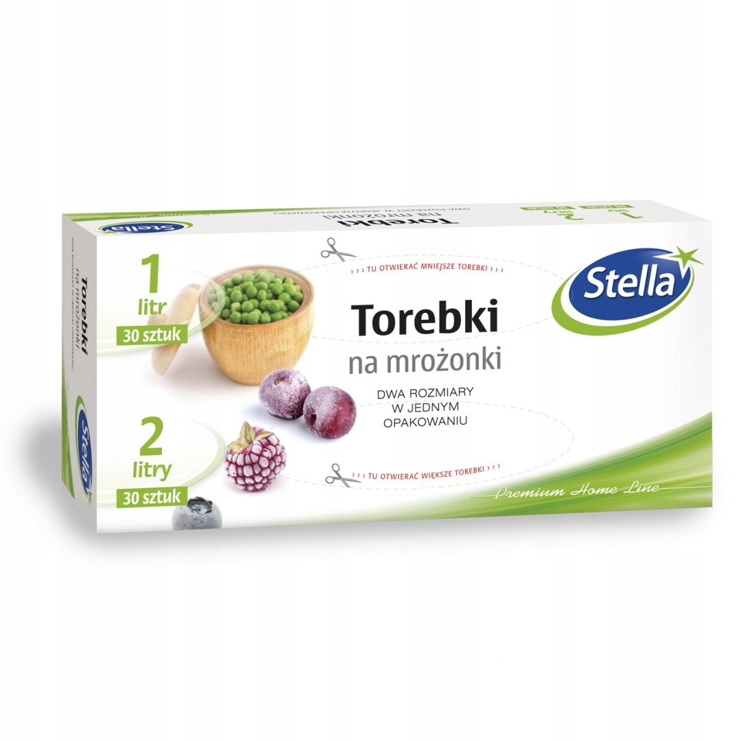 

Torebki na mrożonki 1L i 2L x 30szt. box Stella